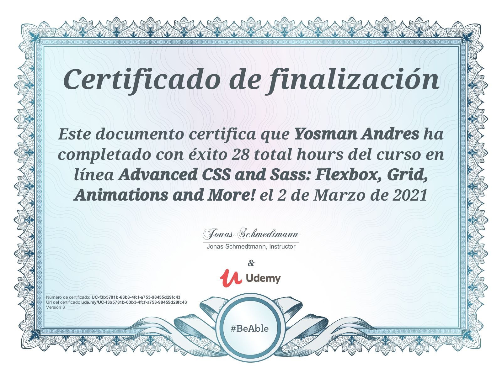 Advanced CSS and Sass: Flexbox, Grid, Animations and More!